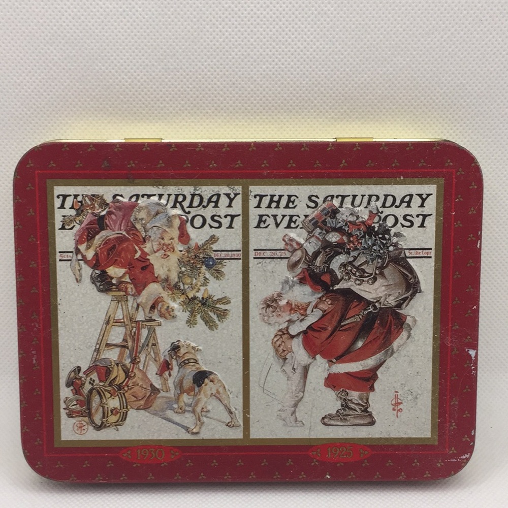 Saturday Evening Post Santa Playing Cards in Collectible Tin J. C. Leyendecker